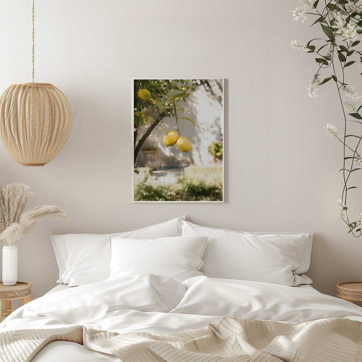 Lemons In the Garden - Stretched Canvas, Poster or Fine Art Print - I Heart Wall Art - Poster Print, Canvas Print or Framed Art Print