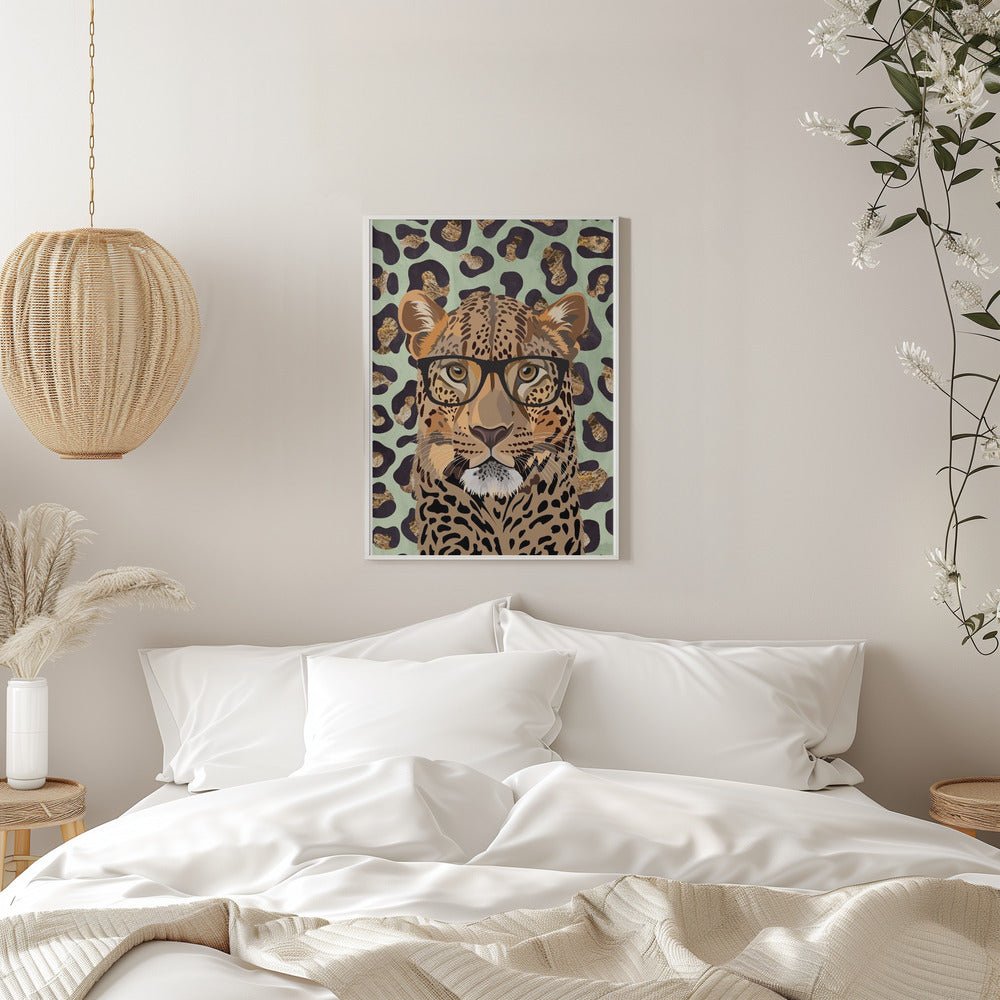 Leopard Print Leopard Green - Stretched Canvas, Poster or Fine Art Print - I Heart Wall Art - Poster Print, Canvas Print or Framed Art Print