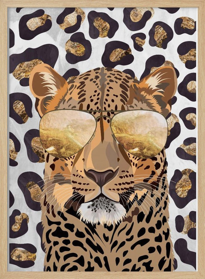 Leopard Print Leopard Grey - Stretched Canvas, Poster or Fine Art Print - I Heart Wall Art - Poster Print, Canvas Print or Framed Art Print