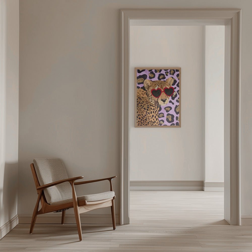 Leopard Print Pink - Stretched Canvas, Poster or Fine Art Print - I Heart Wall Art - Poster Print, Canvas Print or Framed Art Print