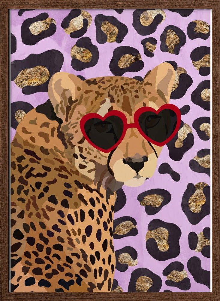 Leopard Print Pink - Stretched Canvas, Poster or Fine Art Print - I Heart Wall Art - Poster Print, Canvas Print or Framed Art Print