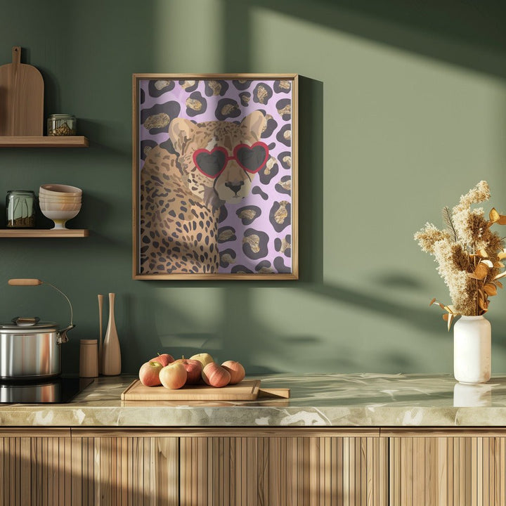Leopard Print Pink - Stretched Canvas, Poster or Fine Art Print - I Heart Wall Art - Poster Print, Canvas Print or Framed Art Print