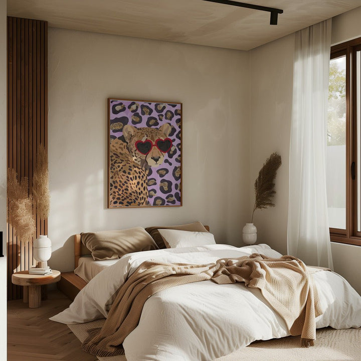 Leopard Print Pink - Stretched Canvas, Poster or Fine Art Print - I Heart Wall Art - Poster Print, Canvas Print or Framed Art Print