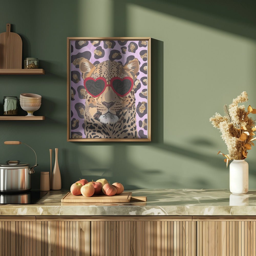 Leopard Print Leopard Pink - Stretched Canvas, Poster or Fine Art Print - I Heart Wall Art - Poster Print, Canvas Print or Framed Art Print
