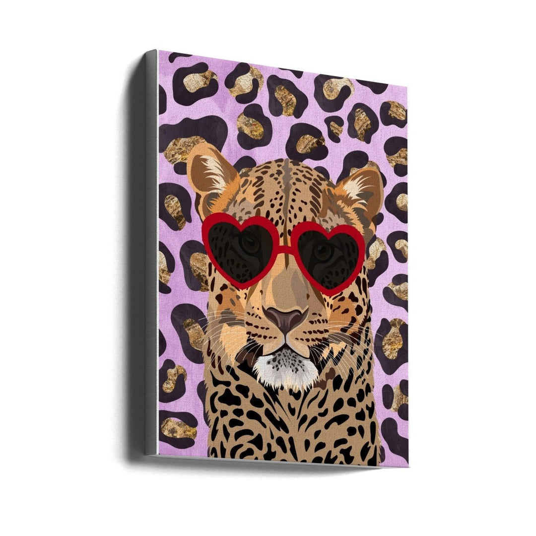 Leopard Print Leopard Pink - Stretched Canvas, Poster or Fine Art Print - I Heart Wall Art - Poster Print, Canvas Print or Framed Art Print