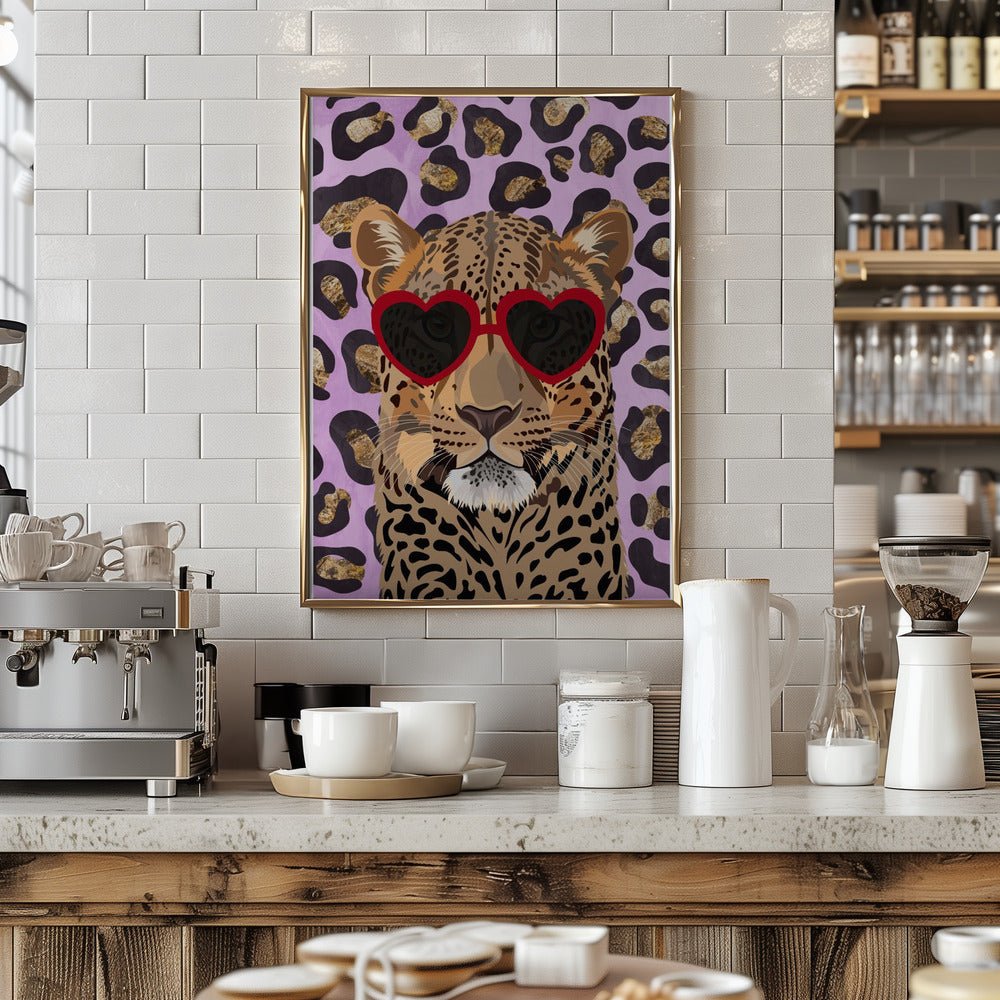Leopard Print Leopard Pink - Stretched Canvas, Poster or Fine Art Print - I Heart Wall Art - Poster Print, Canvas Print or Framed Art Print