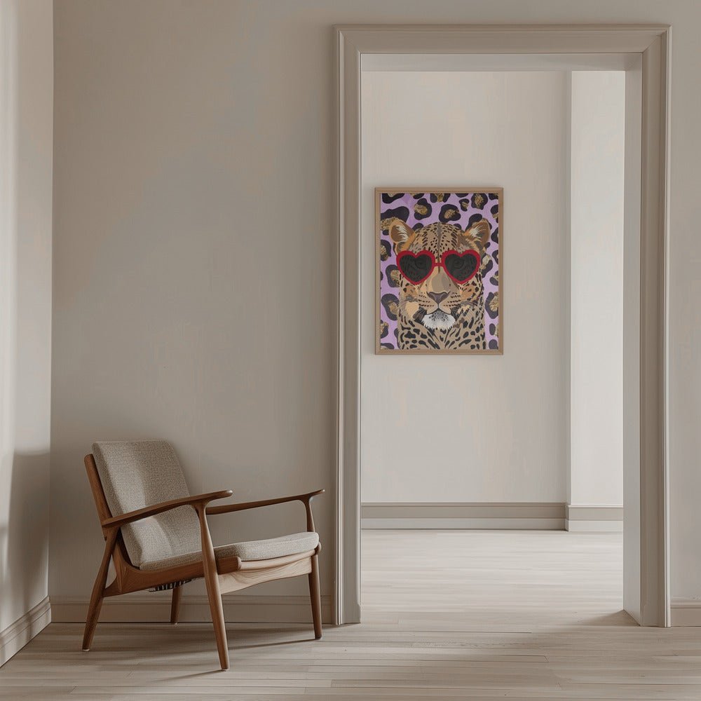 Leopard Print Leopard Pink - Stretched Canvas, Poster or Fine Art Print - I Heart Wall Art - Poster Print, Canvas Print or Framed Art Print