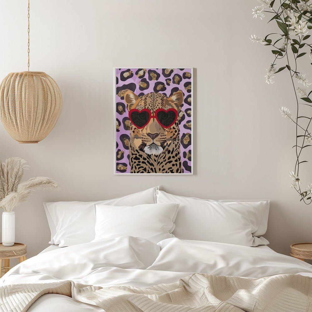 Leopard Print Leopard Pink - Stretched Canvas, Poster or Fine Art Print - I Heart Wall Art - Poster Print, Canvas Print or Framed Art Print