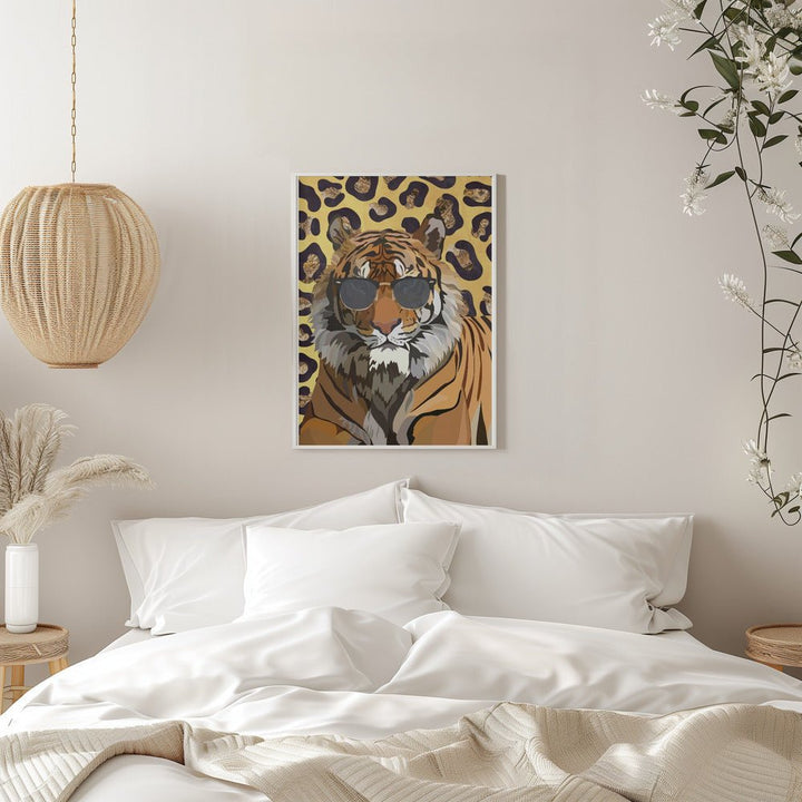 Leopard Print Tiger Yellow - Stretched Canvas, Poster or Fine Art Print - I Heart Wall Art - Poster Print, Canvas Print or Framed Art Print