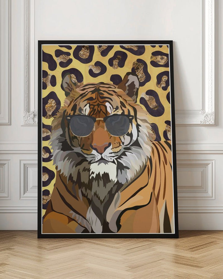 Leopard Print Tiger Yellow - Stretched Canvas, Poster or Fine Art Print - I Heart Wall Art - Poster Print, Canvas Print or Framed Art Print