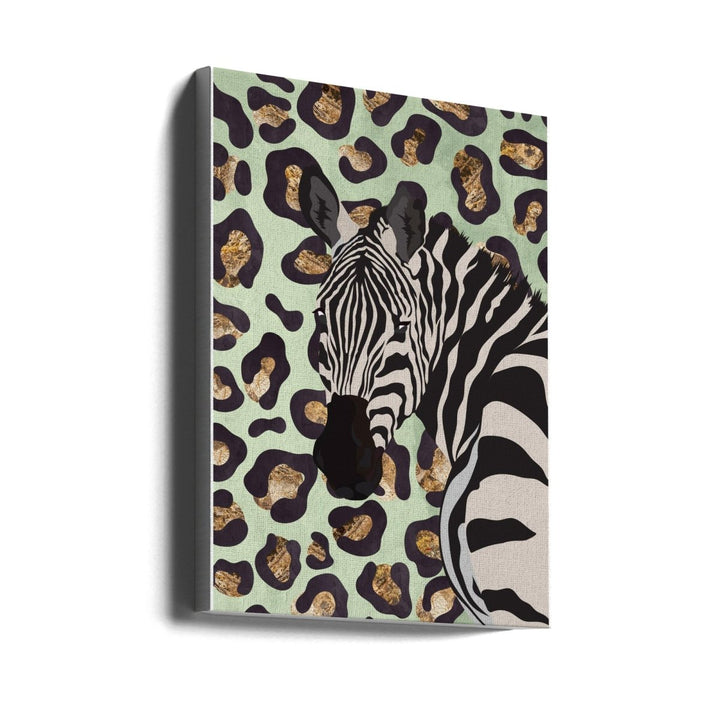 Leopard Print Zebra Green - Stretched Canvas, Poster or Fine Art Print - I Heart Wall Art - Poster Print, Canvas Print or Framed Art Print
