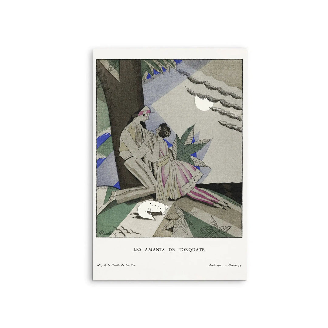 Les amants de torquate (1921)  by Charles Martin- Stretched Canvas Print or Framed Fine Art Print I Heart Wall Art Australia 