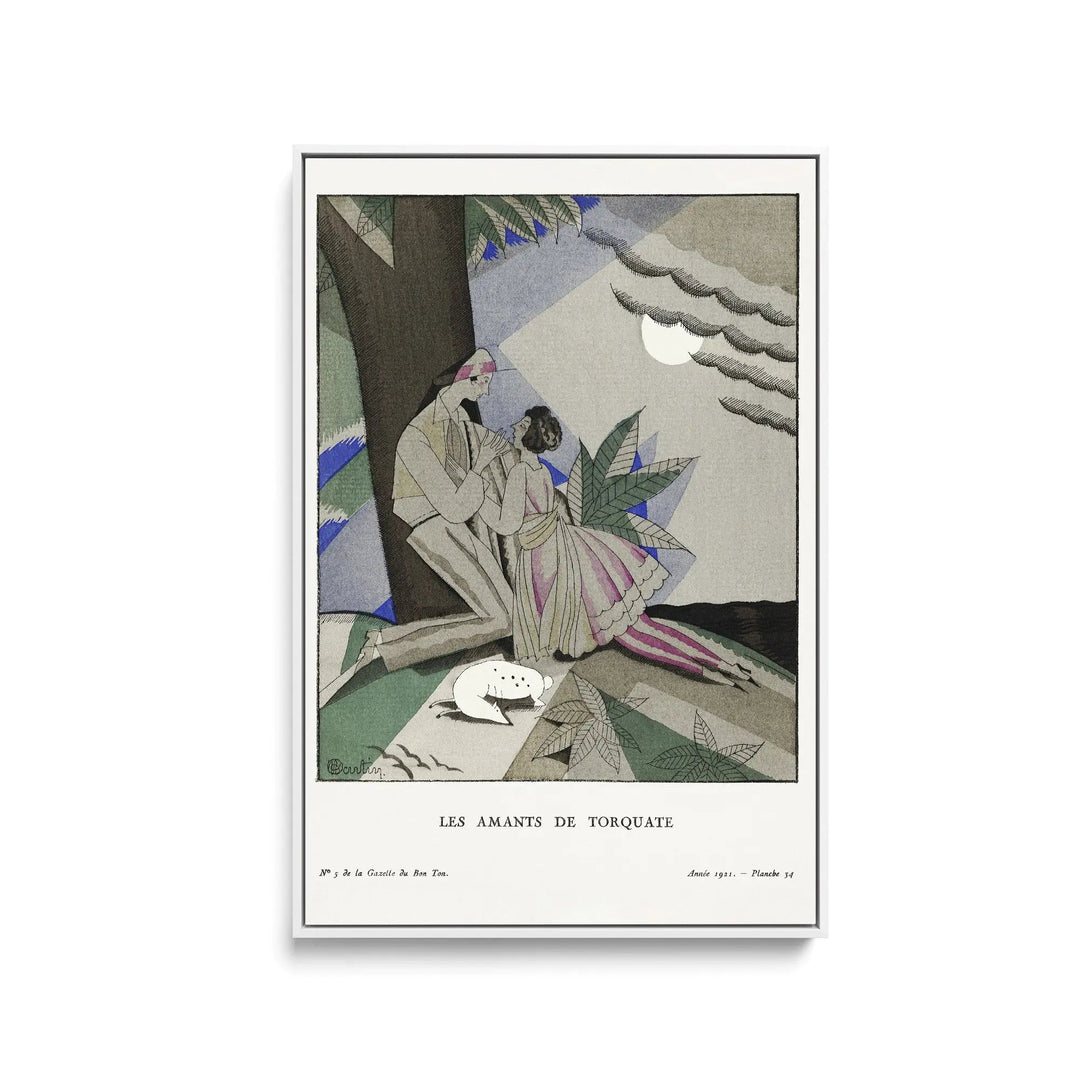 Les amants de torquate (1921)  by Charles Martin- Stretched Canvas Print or Framed Fine Art Print I Heart Wall Art Australia 