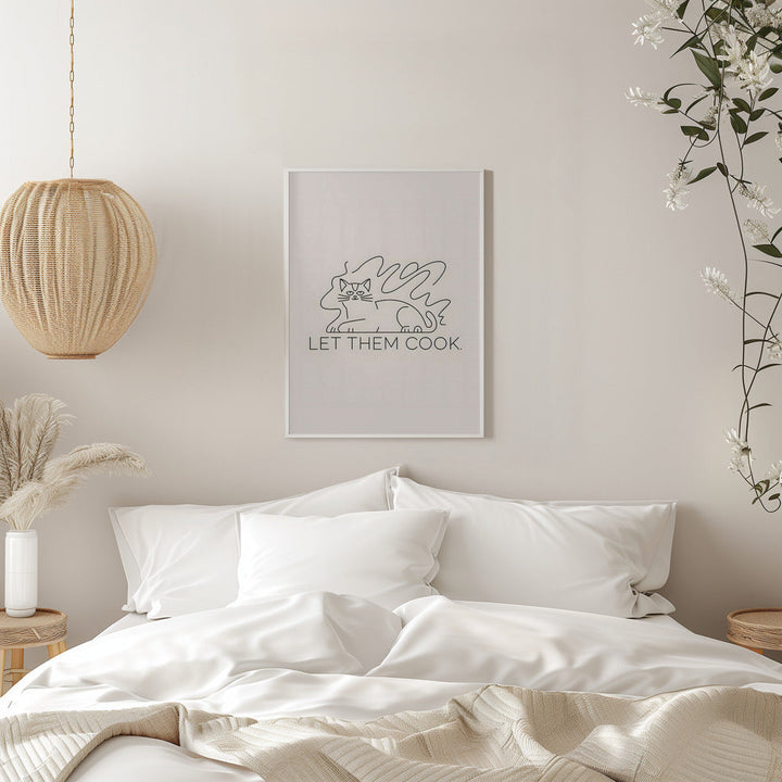 Let Them Cook - Stretched Canvas, Poster or Fine Art Print I Heart Wall Art