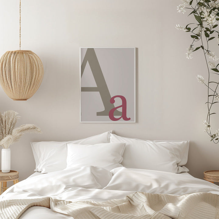 Letter A - Stretched Canvas, Poster or Fine Art Print I Heart Wall Art