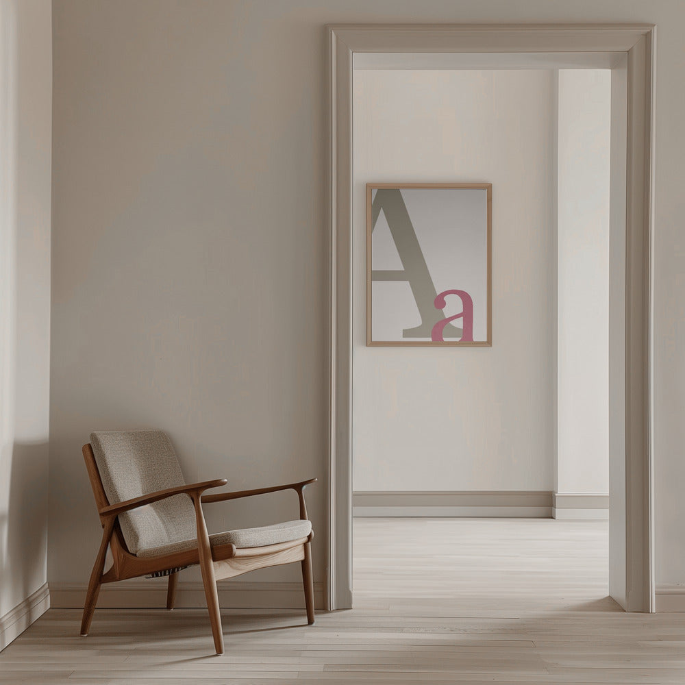 Letter A - Stretched Canvas, Poster or Fine Art Print I Heart Wall Art