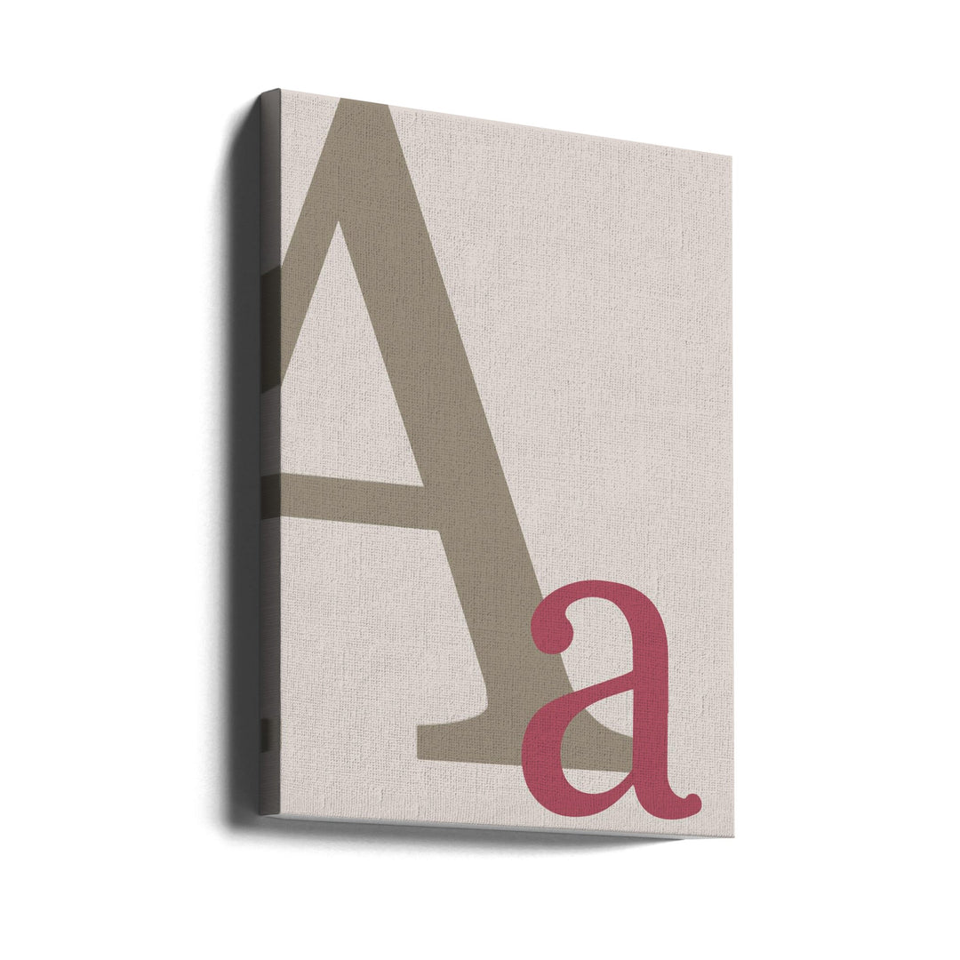 Letter A - Stretched Canvas, Poster or Fine Art Print I Heart Wall Art