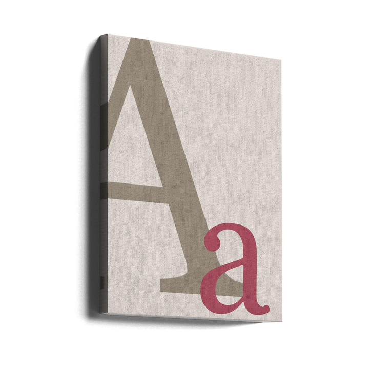 Letter A - Stretched Canvas, Poster or Fine Art Print I Heart Wall Art
