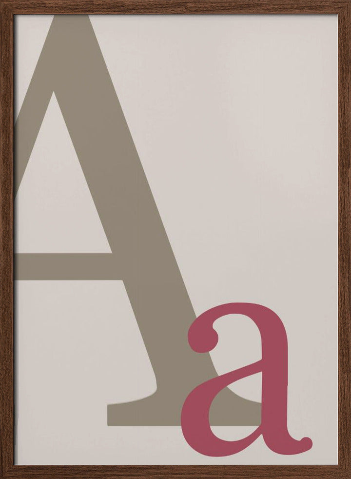 Letter A - Stretched Canvas, Poster or Fine Art Print I Heart Wall Art
