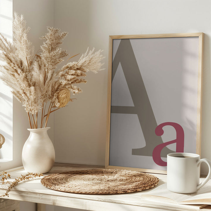 Letter A - Stretched Canvas, Poster or Fine Art Print I Heart Wall Art