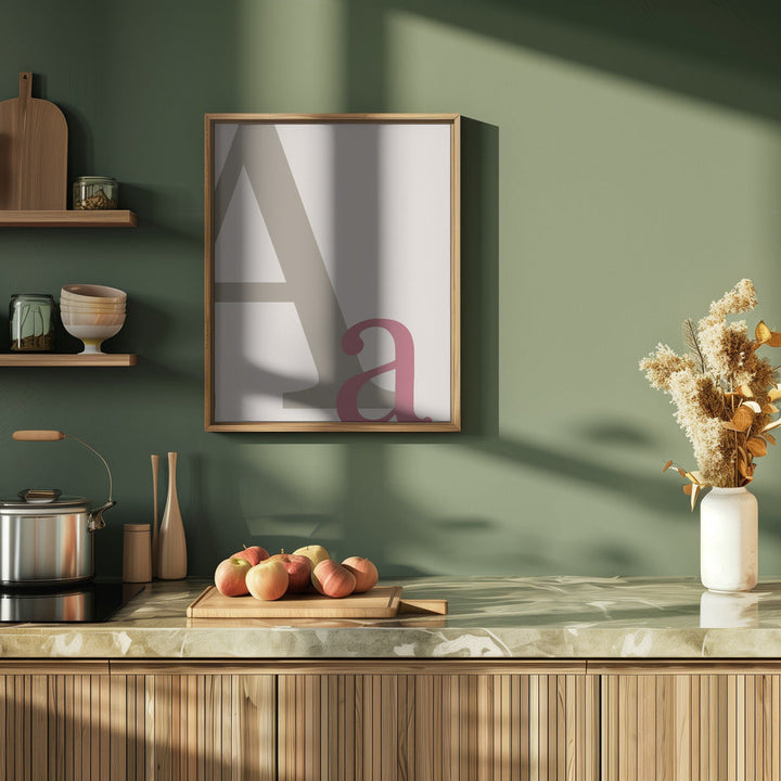 Letter A - Stretched Canvas, Poster or Fine Art Print I Heart Wall Art