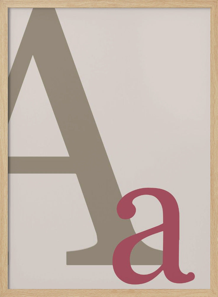 Letter A - Stretched Canvas, Poster or Fine Art Print I Heart Wall Art