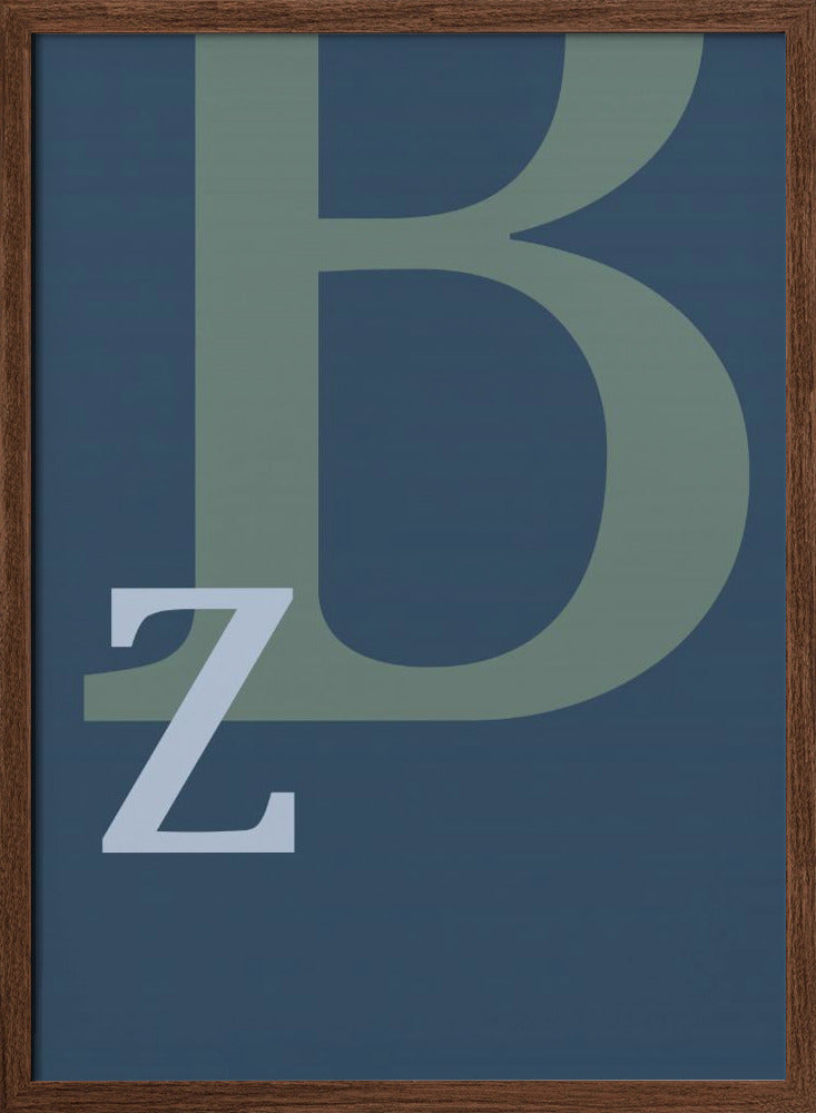 Letter B - Stretched Canvas, Poster or Fine Art Print I Heart Wall Art