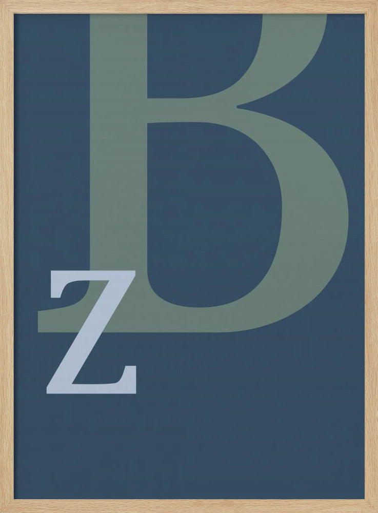 Letter B - Stretched Canvas, Poster or Fine Art Print I Heart Wall Art