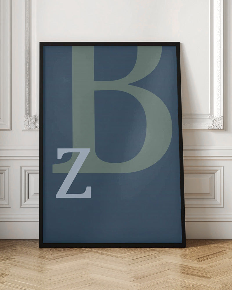 Letter B - Stretched Canvas, Poster or Fine Art Print I Heart Wall Art
