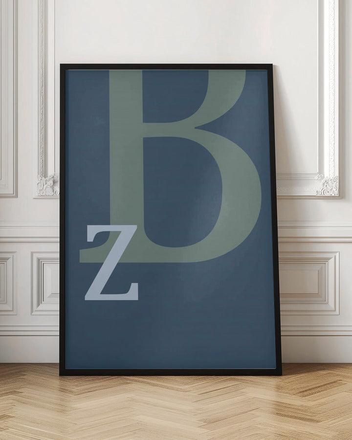 Letter B - Stretched Canvas, Poster or Fine Art Print I Heart Wall Art