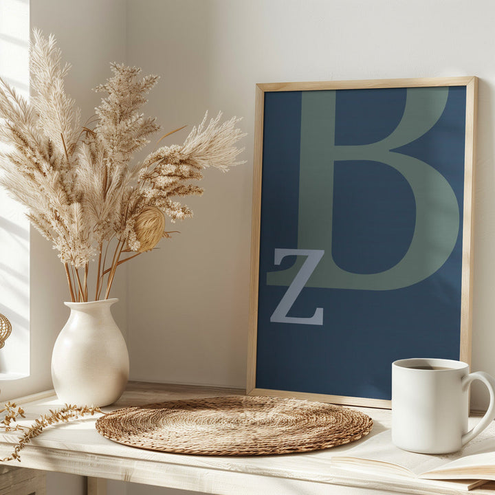 Letter B - Stretched Canvas, Poster or Fine Art Print I Heart Wall Art