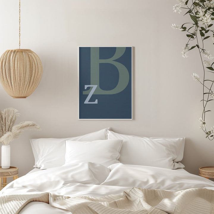 Letter B - Stretched Canvas, Poster or Fine Art Print I Heart Wall Art