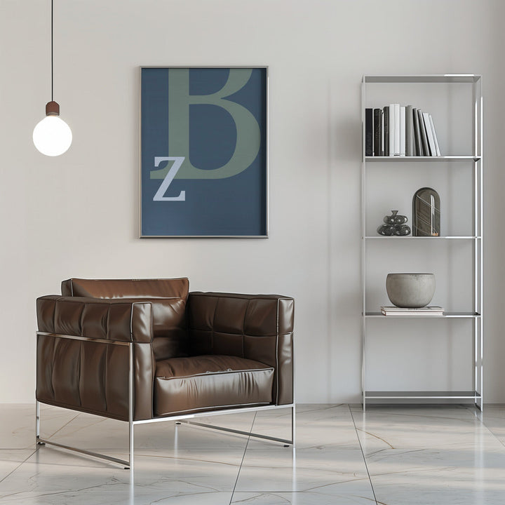 Letter B - Stretched Canvas, Poster or Fine Art Print I Heart Wall Art