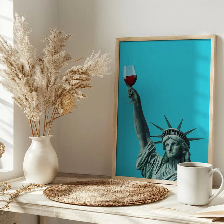 Liberty of Drinking - Stretched Canvas, Poster or Fine Art Print I Heart Wall Art