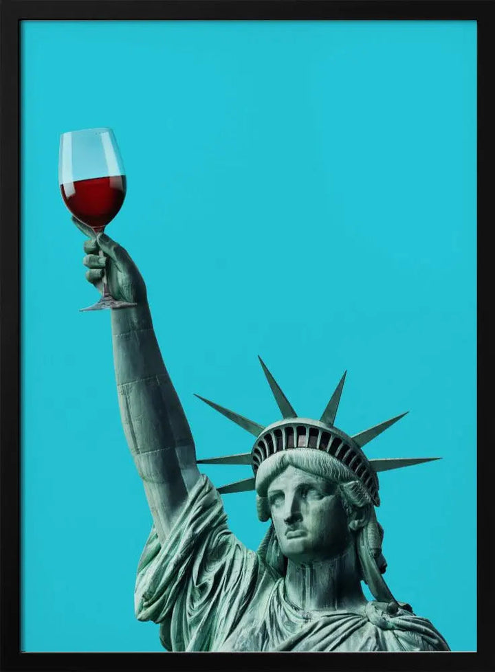 Liberty of Drinking - Stretched Canvas, Poster or Fine Art Print I Heart Wall Art