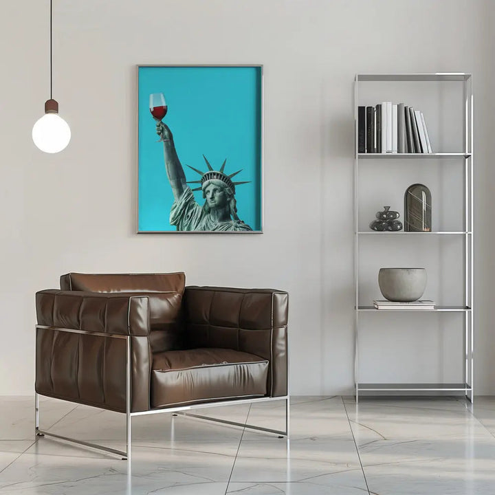 Liberty of Drinking - Stretched Canvas, Poster or Fine Art Print I Heart Wall Art