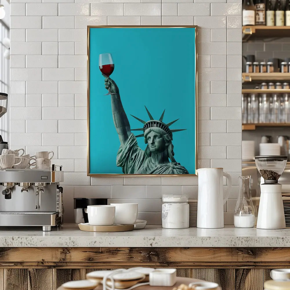 Liberty of Drinking - Stretched Canvas, Poster or Fine Art Print I Heart Wall Art