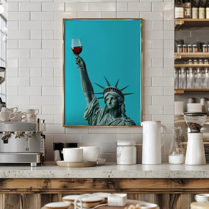 Liberty of Drinking - Stretched Canvas, Poster or Fine Art Print I Heart Wall Art