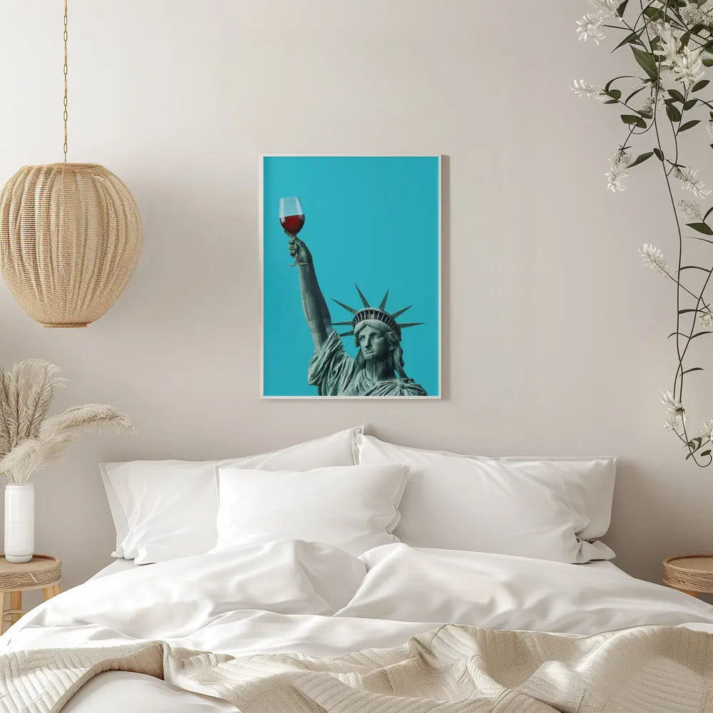 Liberty of Drinking - Stretched Canvas, Poster or Fine Art Print I Heart Wall Art