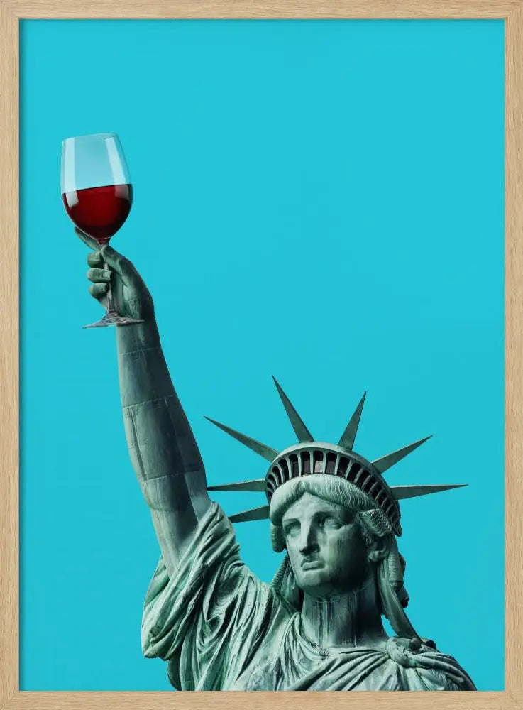 Liberty of Drinking - Stretched Canvas, Poster or Fine Art Print I Heart Wall Art