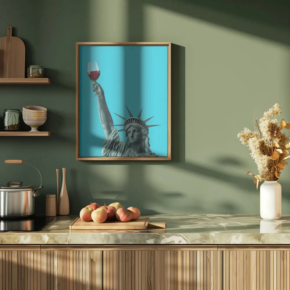 Liberty of Drinking - Stretched Canvas, Poster or Fine Art Print I Heart Wall Art