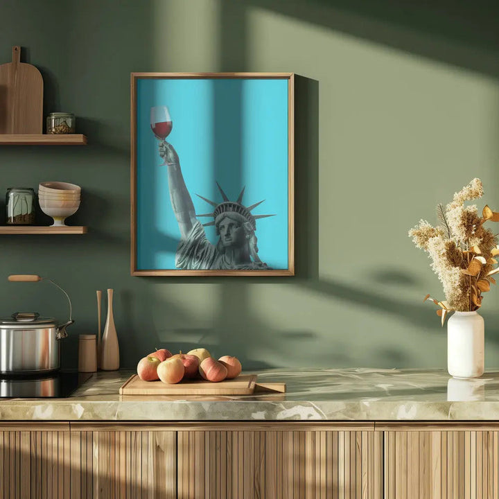 Liberty of Drinking - Stretched Canvas, Poster or Fine Art Print I Heart Wall Art