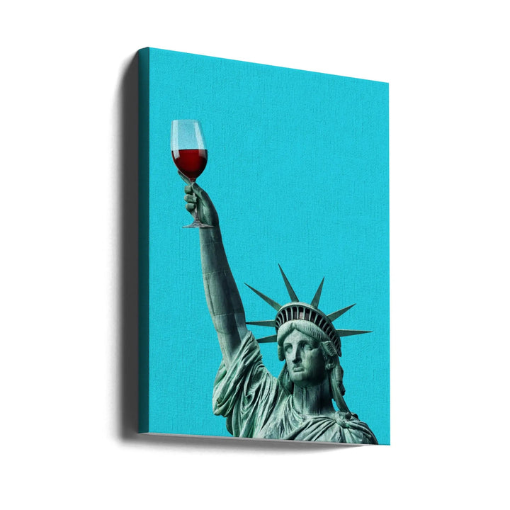 Liberty of Drinking - Stretched Canvas, Poster or Fine Art Print I Heart Wall Art