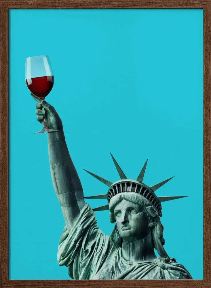 Liberty of Drinking - Stretched Canvas, Poster or Fine Art Print I Heart Wall Art