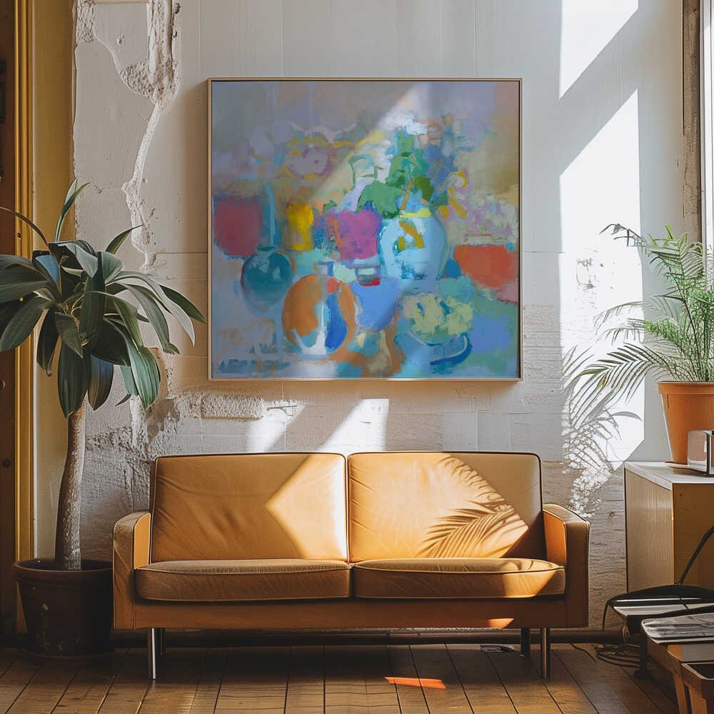 Light. Glass. - Square Stretched Canvas, Poster or Fine Art Print - I Heart Wall Art - Poster Print, Canvas Print or Framed Art Print