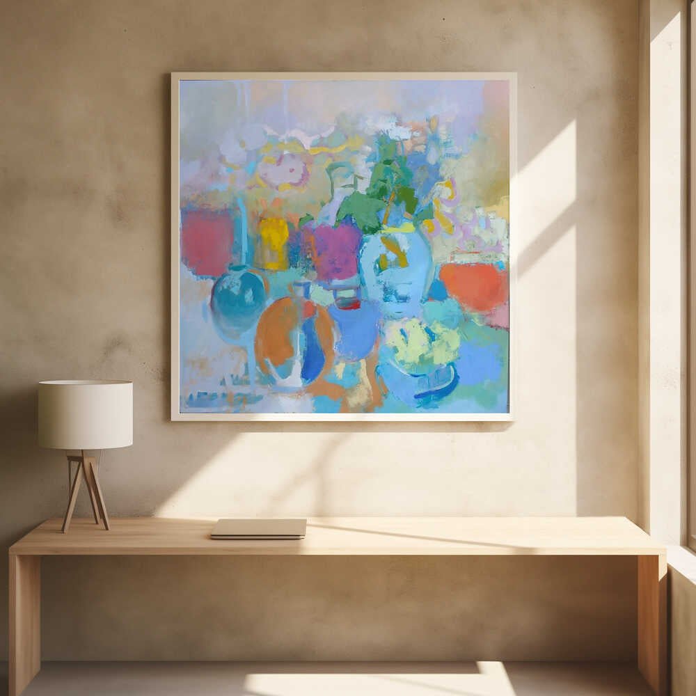 Light. Glass. - Square Stretched Canvas, Poster or Fine Art Print - I Heart Wall Art - Poster Print, Canvas Print or Framed Art Print