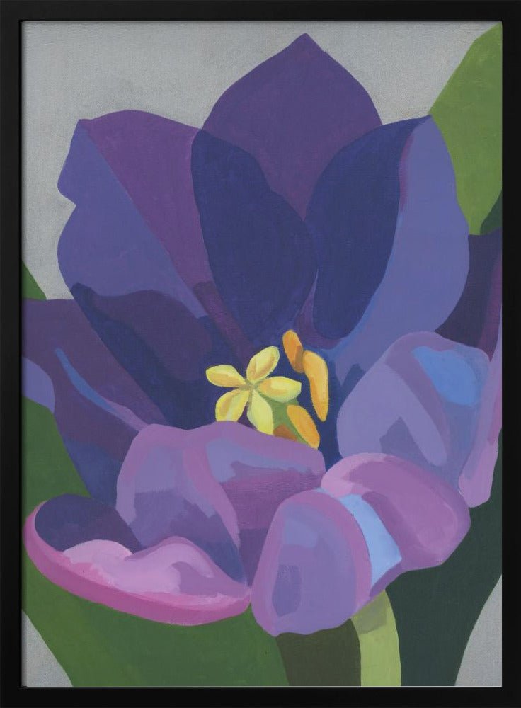 Lila Tulpan - Stretched Canvas, Poster or Fine Art Print - I Heart Wall Art - Poster Print, Canvas Print or Framed Art Print