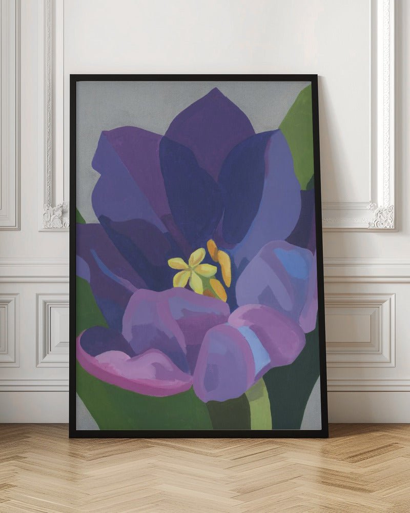 Lila Tulpan - Stretched Canvas, Poster or Fine Art Print - I Heart Wall Art - Poster Print, Canvas Print or Framed Art Print