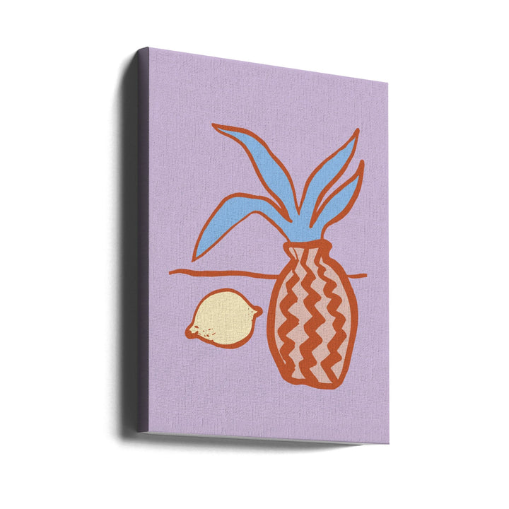 Lilac Lemon - Stretched Canvas, Poster or Fine Art Print I Heart Wall Art