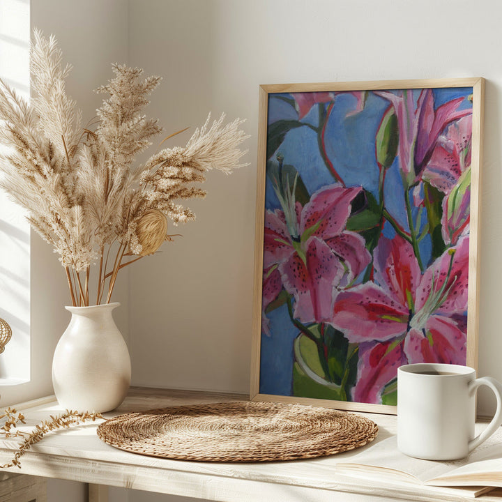 Lilies - Stretched Canvas, Poster or Fine Art Print I Heart Wall Art